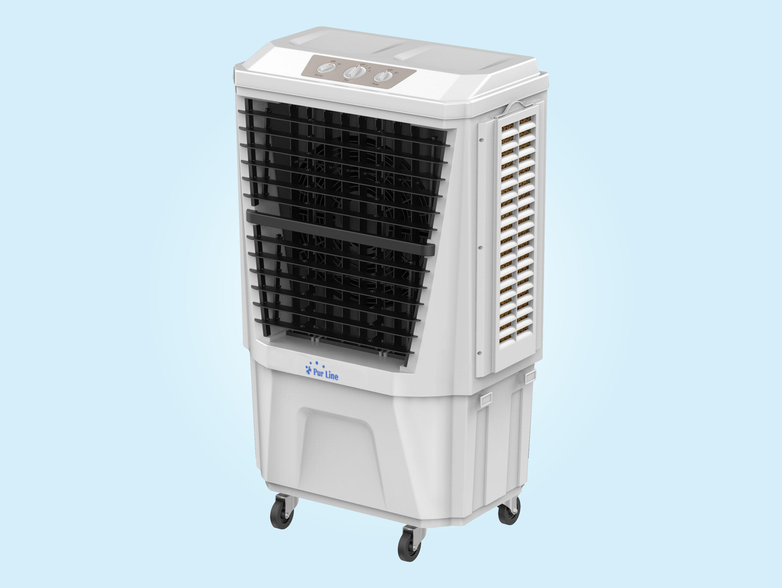 PURLINE Verdunstungskühler mit Geschwindigkeiten 3 hohem und Zeitschaltuhr Luftkühler Durchfluss