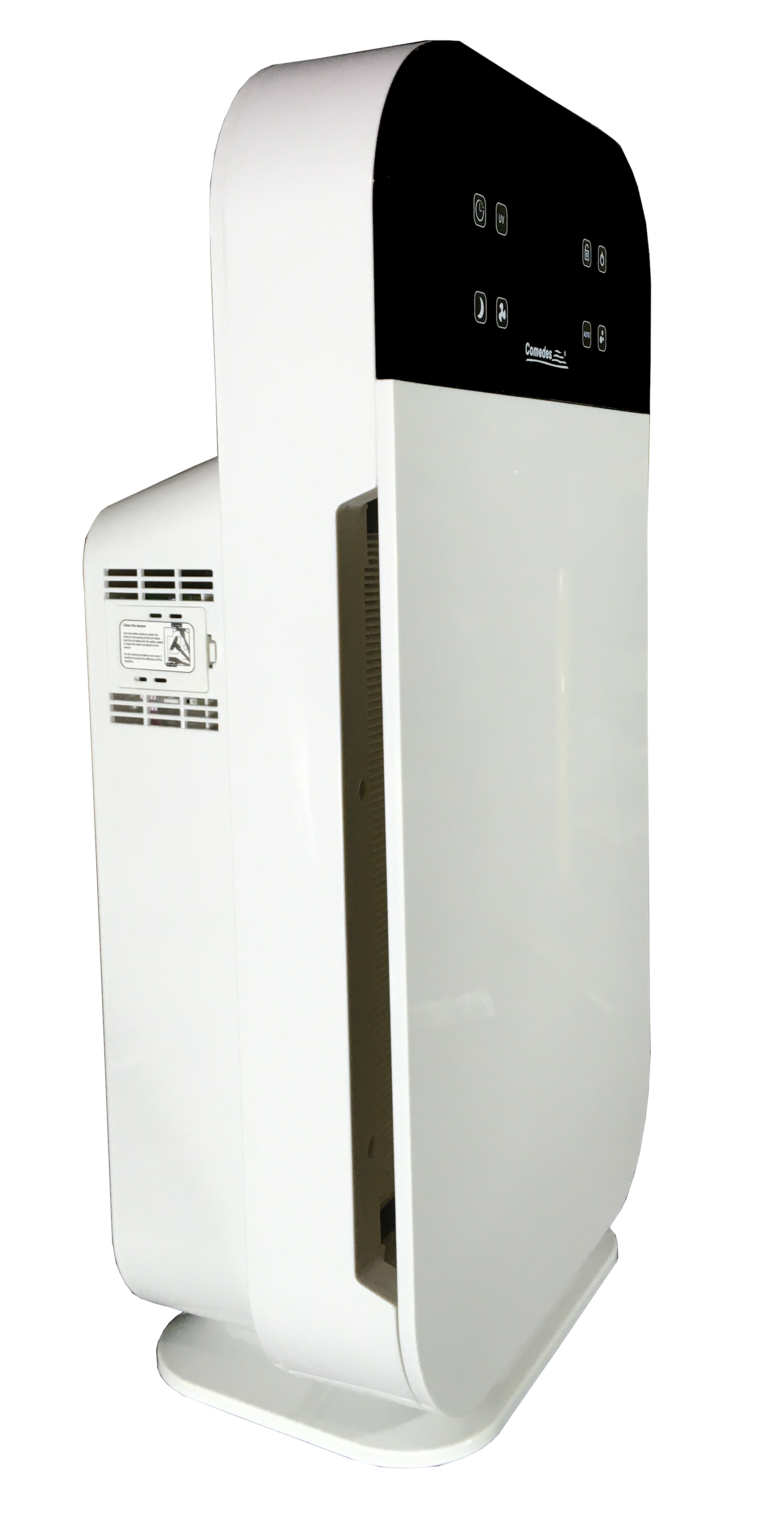 Luftreiniger 280 Allergiker-Spezialfilter, mit m²) (50 Watt, mit Luftreiniger Comedes 55 Weiß HEPA-Element Raumgröße: COMEDES Lavaero
