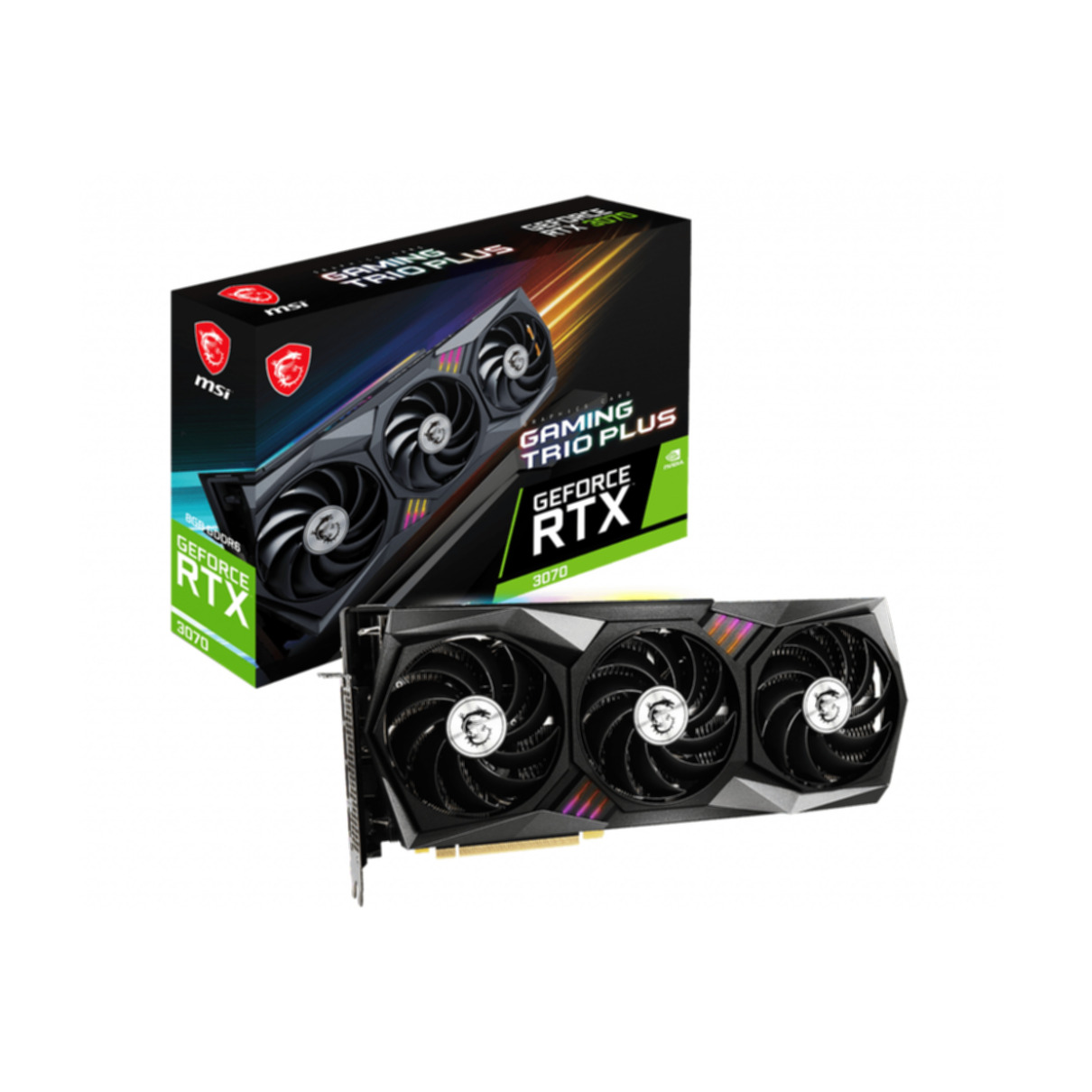 MSI GeForce RTX 3070 GAMING 8G (NVIDIA, TRIO LHR Grafikkarte) PLUS