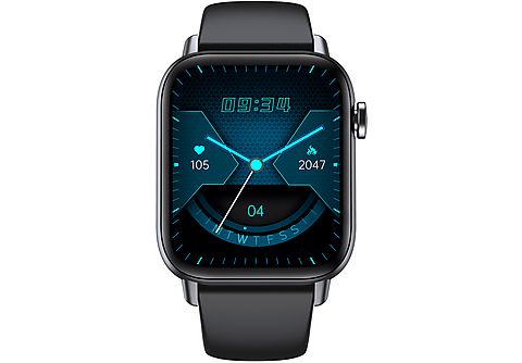 LEVOWATCH DOITX2 - Tel & Thermo Smartwatch Aluminium Silikon, Schwarz