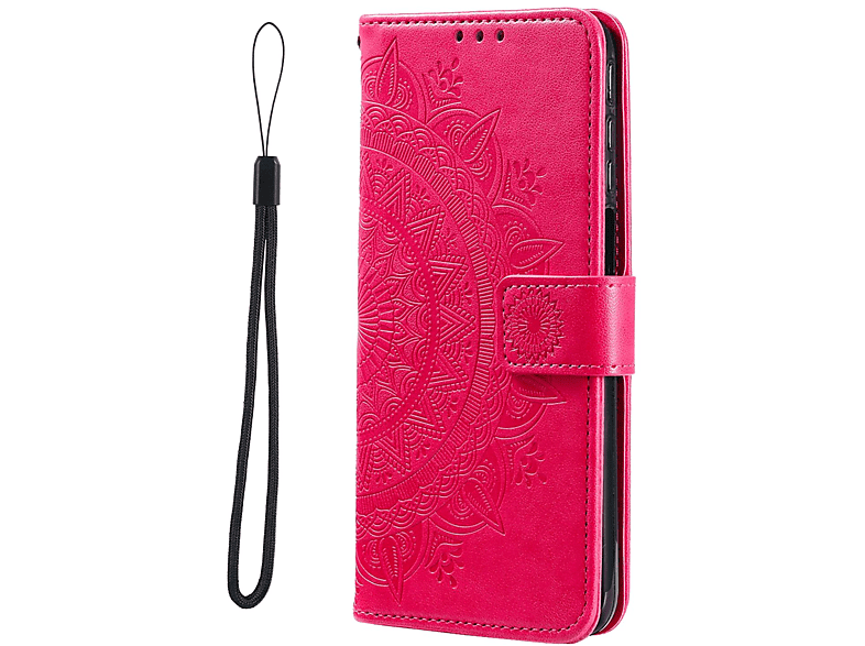 KÖNIG DESIGN Book Case, Bookcover, Xiaomi, Redmi Note 11 Pro / Note 11 Pro+ 5G, Rot