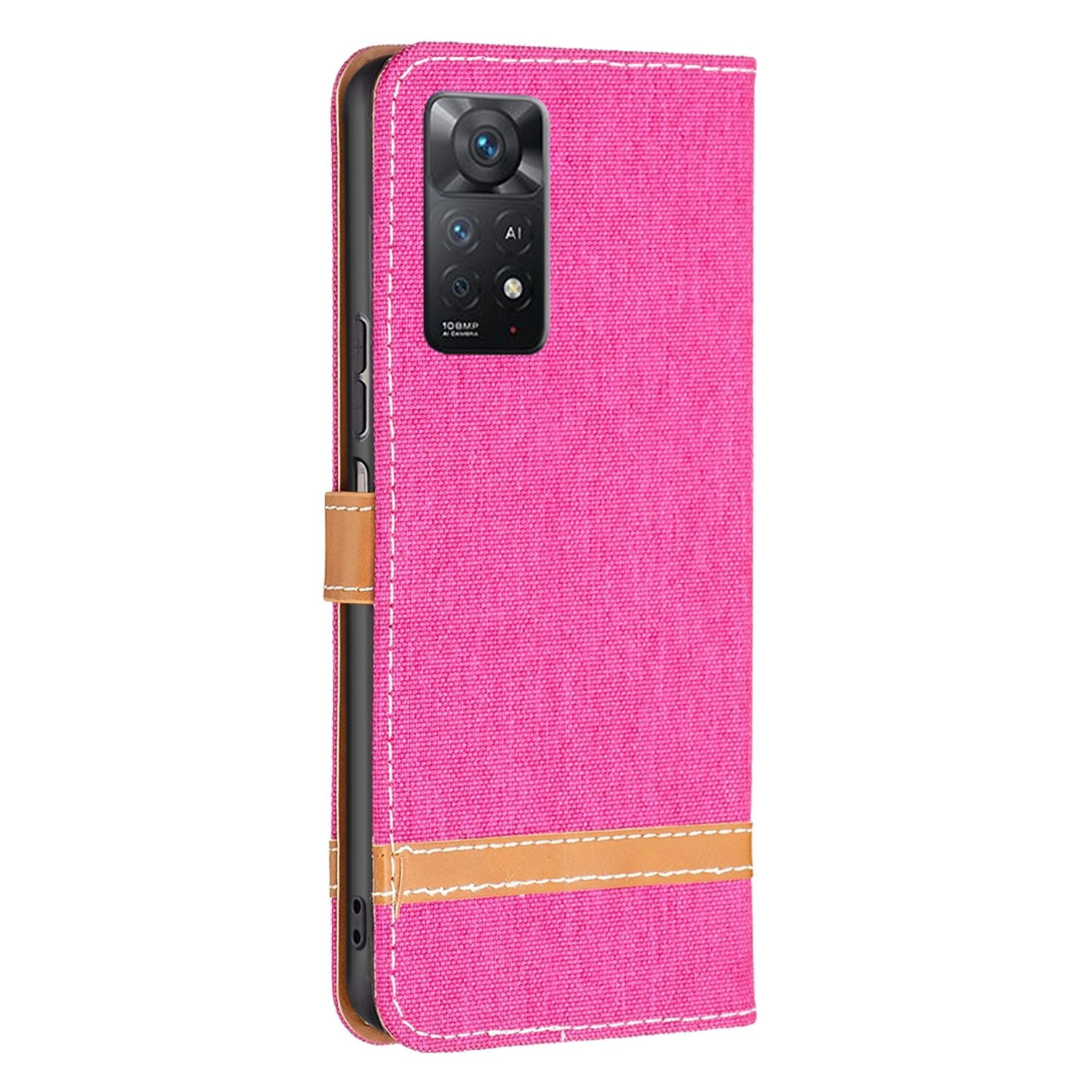 Case, Rosa KÖNIG Note Pro 5G, Note DESIGN Pro+ Xiaomi, Rot Redmi 11 Bookcover, 11 / Book