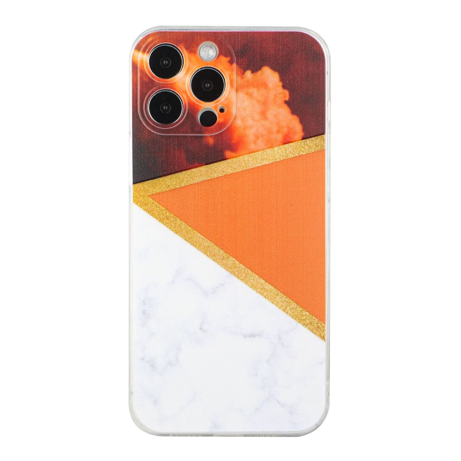 KÖNIG DESIGN Case, Backcover, 12 iPhone Orange Pro, Apple