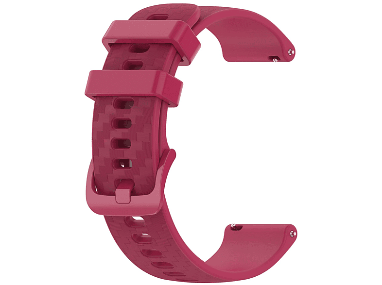 20mm, SQ DESIGN Burgund Venu KÖNIG Ersatzband, Garmin, Sportarmband,