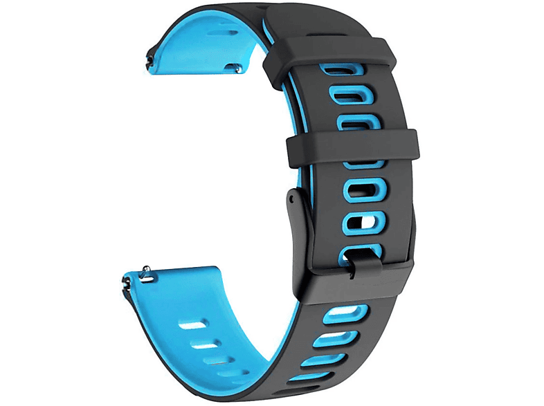 KÖNIG DESIGN Schwarz Sportarmband, Ersatzband, Blau Magic Watch Honor, 2 42mm