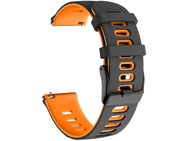 KÖNIG DESIGN Sportarmband, Ersatzband, Honor, Magic Watch 2 42mm, Schwarz Orange
