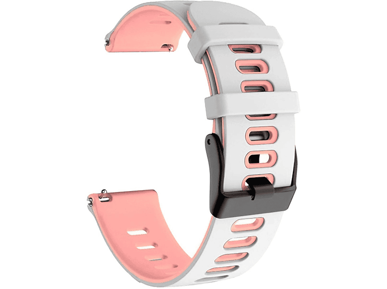 KÖNIG DESIGN Magic Ersatzband, Rosa Watch Honor, Weiß Sportarmband, 2 42mm