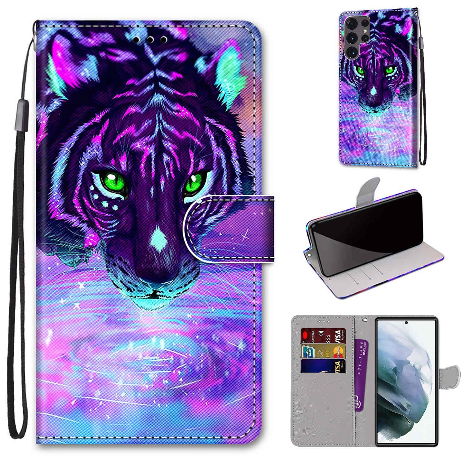 Ultra S22 DESIGN trinkt Galaxy Bookcover, KÖNIG 5G, Samsung, Tiger Case, Wasser Book