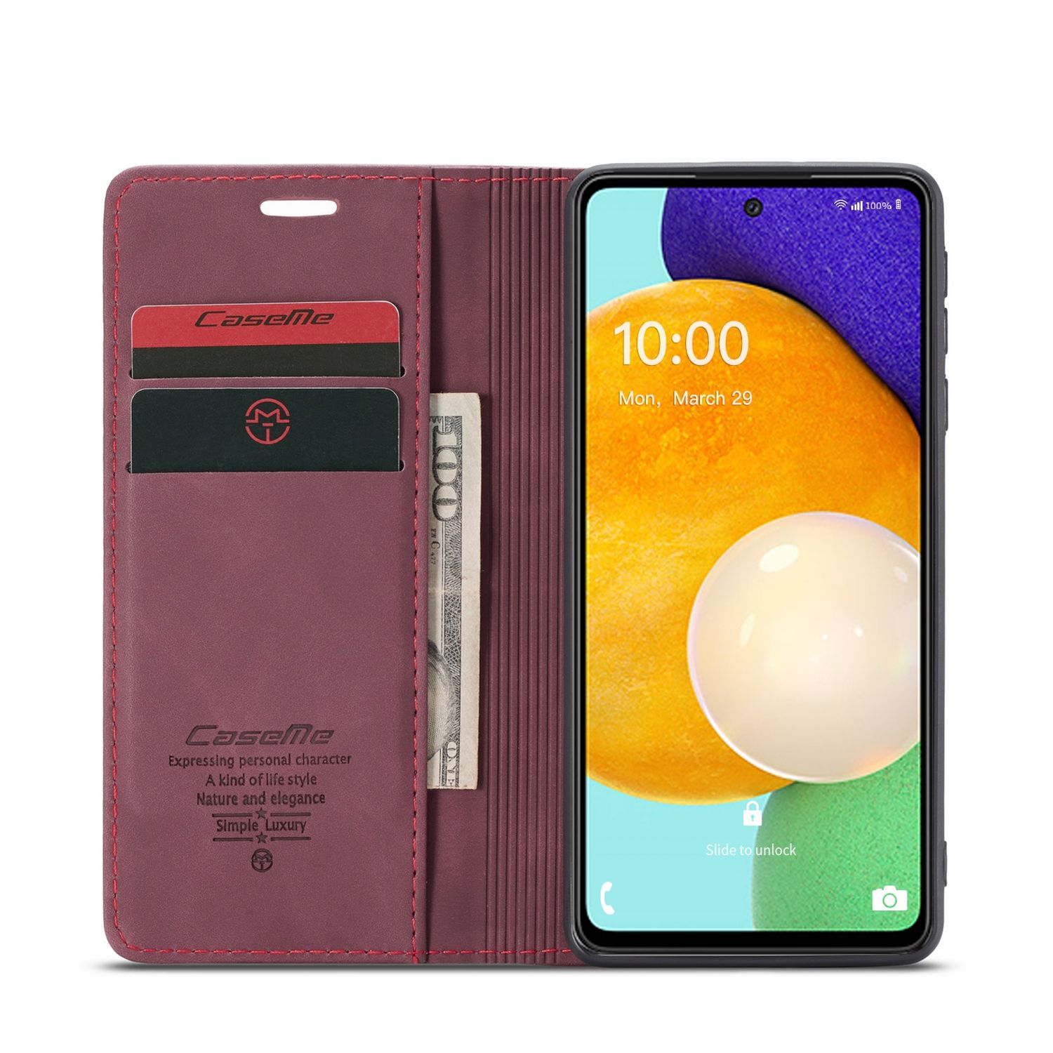 Case, A53 Galaxy Samsung, KÖNIG Bookcover, Weinrot Book 5G, DESIGN