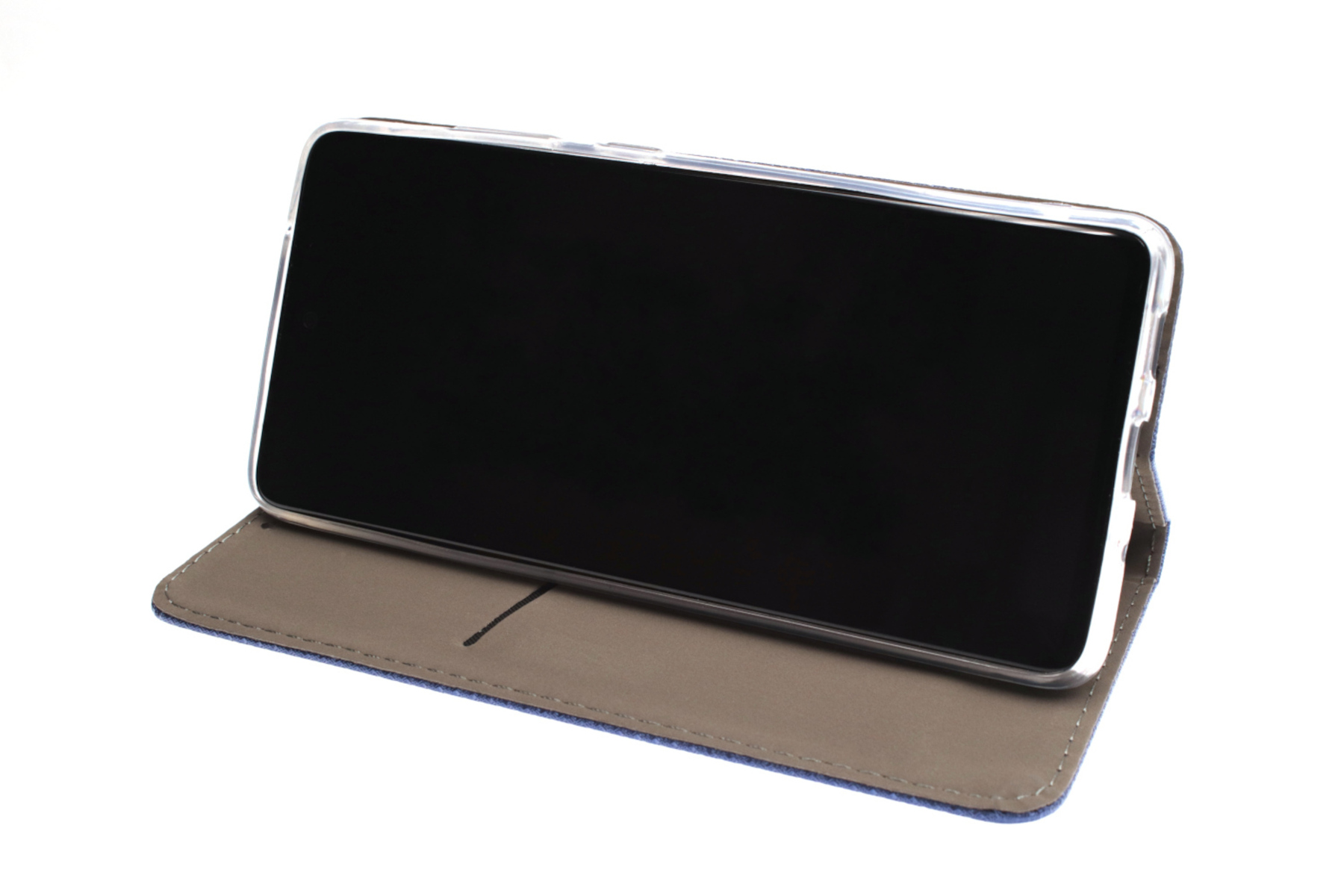 Samsung, Bookcase JAMCOVER Marineblau 5G, Galaxy Bookcover, Texture, S23