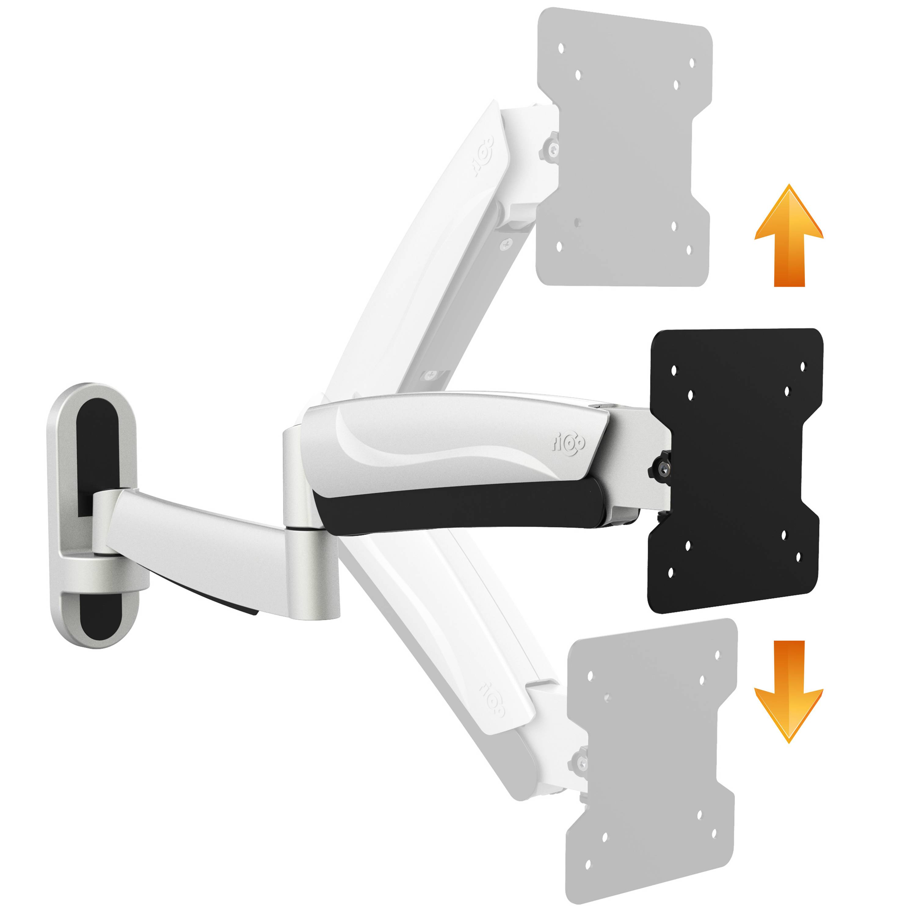 RICOO PC Monitor Wall Bracket, Swivel, Tilt for 13-27 Inches