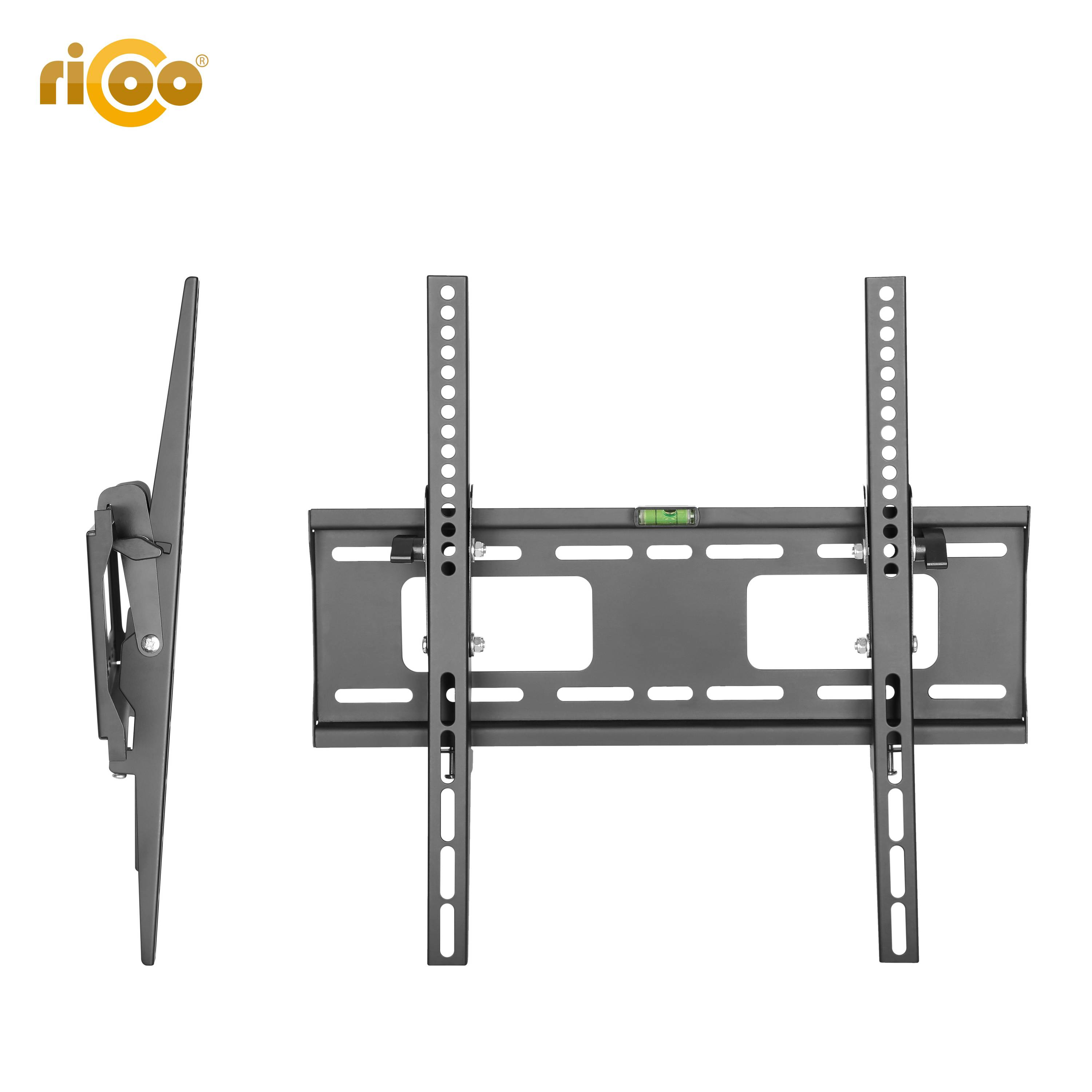 RICOO x TV neigbar Schwarz 400 N2344 flach Halterung bis Wand VESA curved 400 für Fernseher auch universal Wandhalterung,