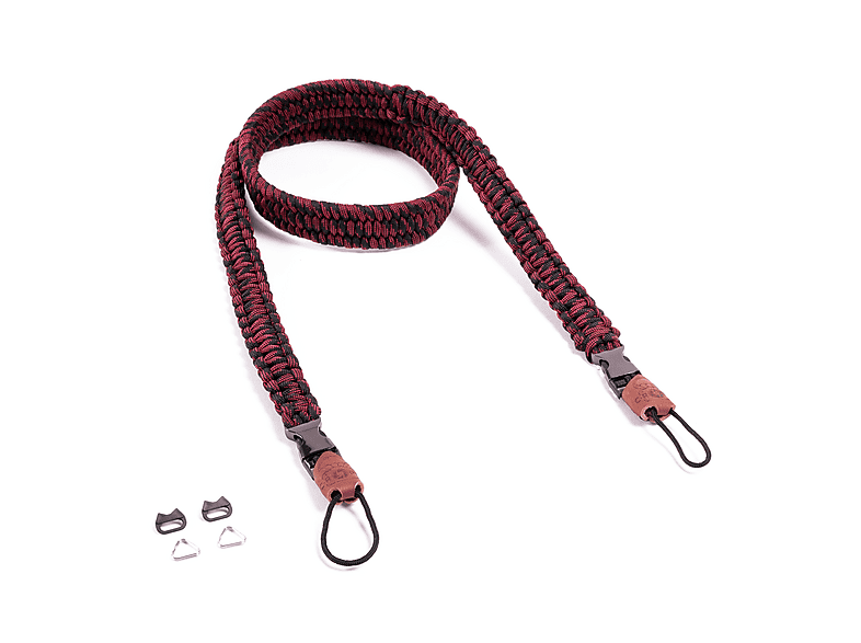 C-Rope Camera polsband THE CLAW van handgevlochten paracord met snelsluitsysteem, rood (bright red), One Size