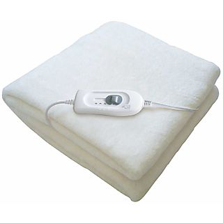 Manta eléctrica - HAEGER CONFORT SLEEP, 60 W, Blanco