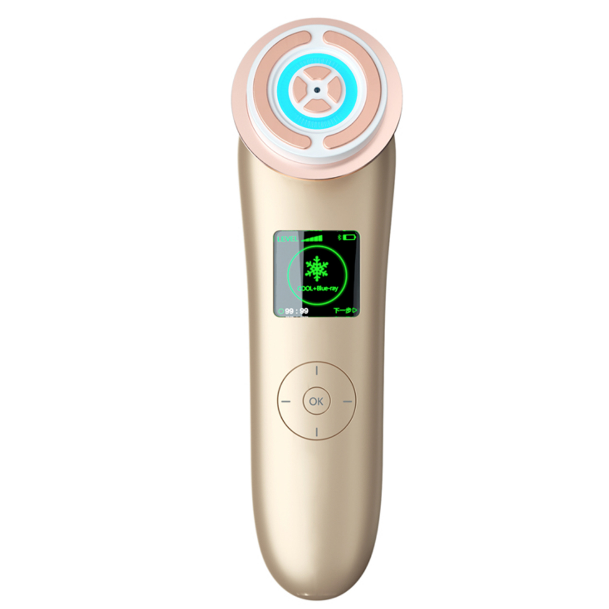 Dispositivo Facial Y corporal de belleza extrema por radio frecuencia drakefor dkfnanoskin inteligent gold app masajeador intelligent cosmetic