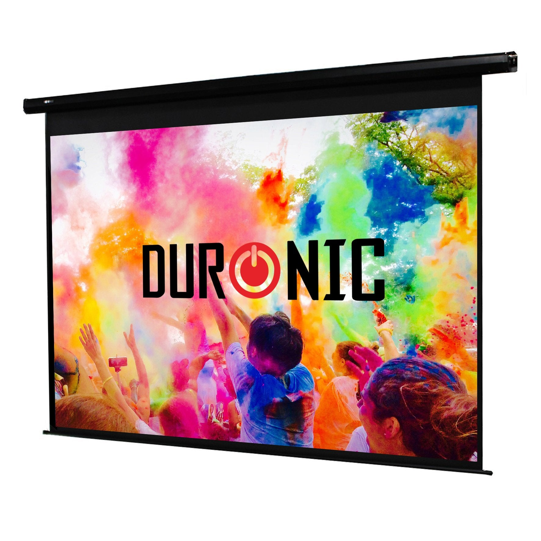 DURONIC Projektorleinwand | und Decke Heimkino Beamerleinwand Wand 142 | Leinwand 107cm | | 16:9, Motorisierte x Zoll 70 EPS70