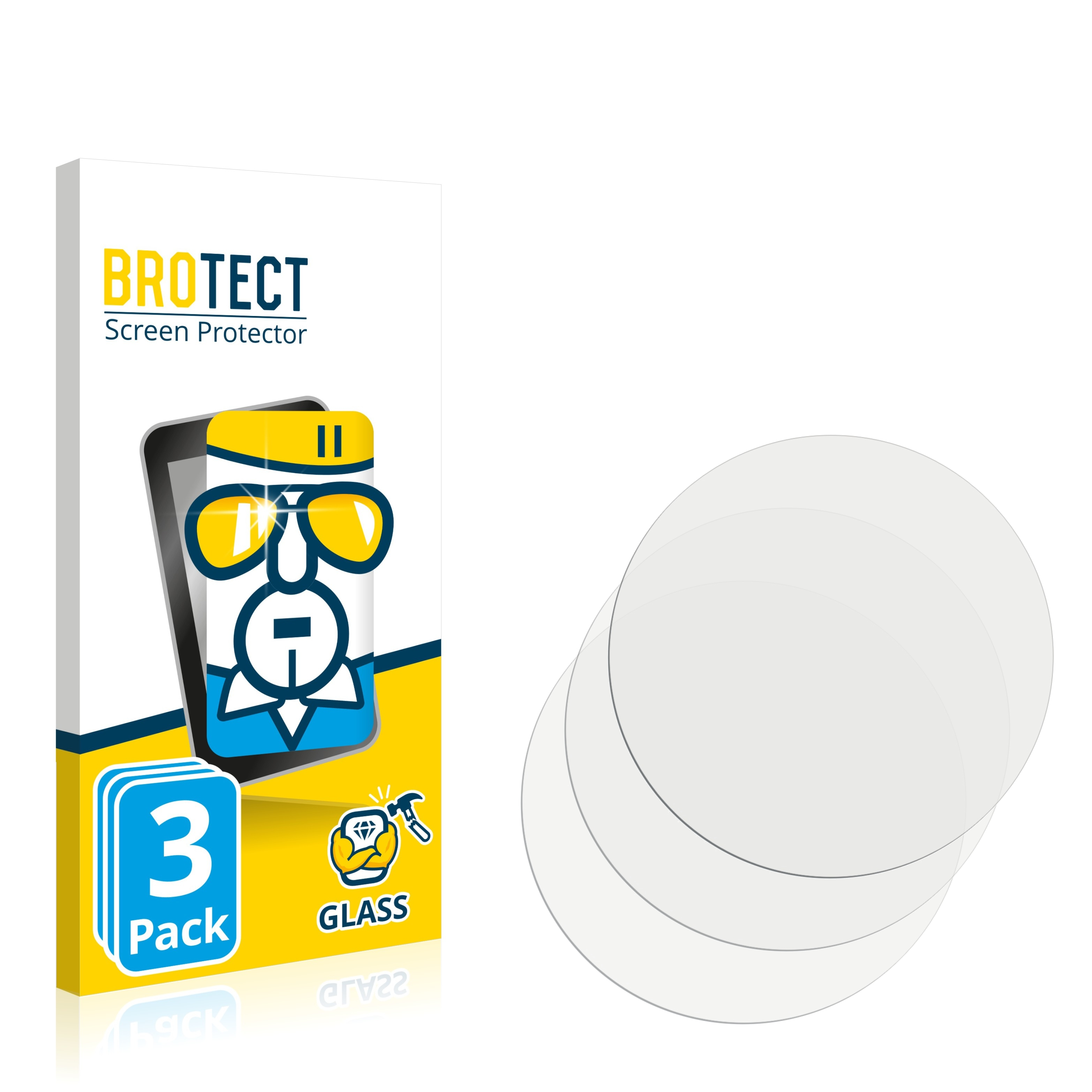 BROTECT 3x 9H klares Schutzglas(für Spirit) Smartwatcher