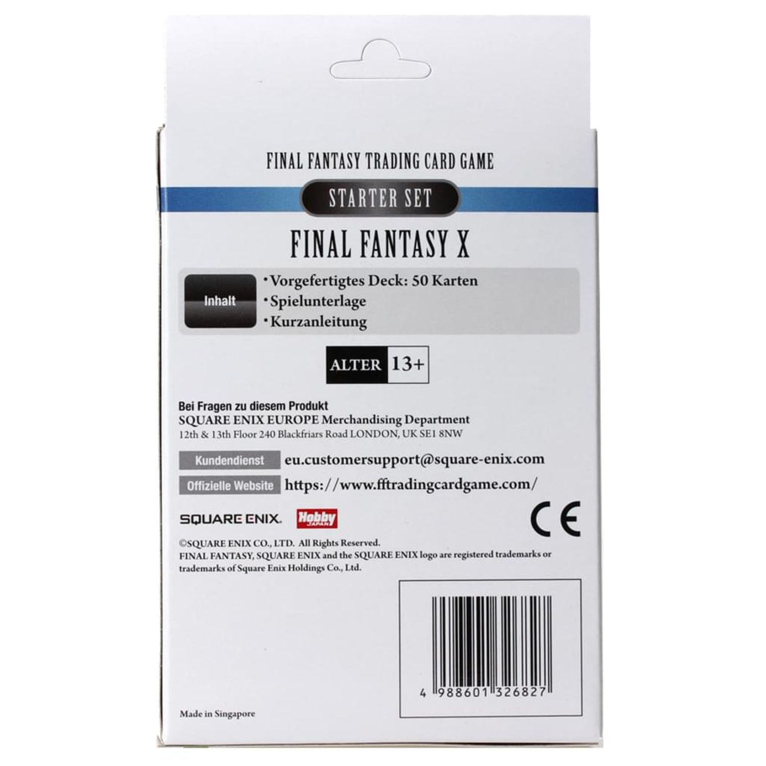 Square Enix Final X Trading Wasser & Starter - Cards Fantasy Wind