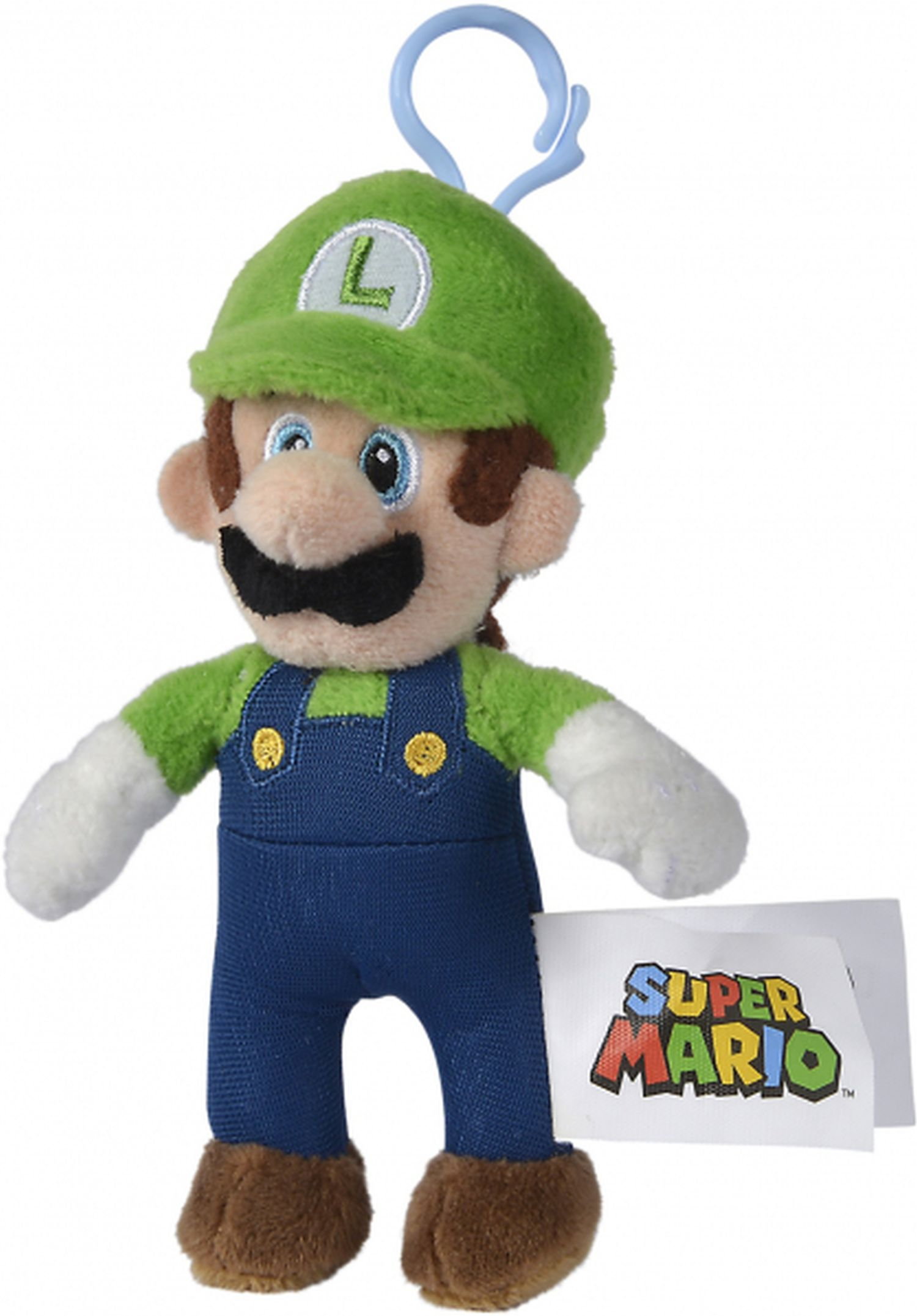 Luigi Plüsch - 15 cm - Super Schlüsselanhänger Mario