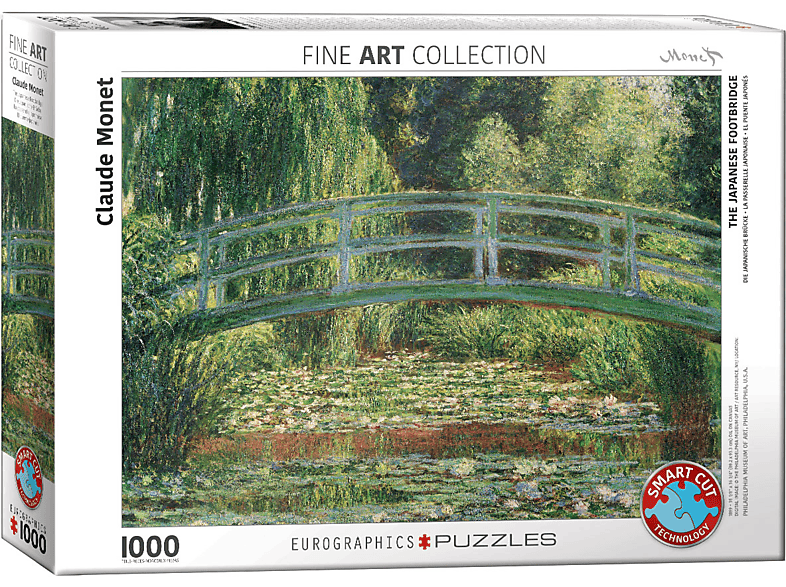 1000 Teile Puzzle - Japanische Brücke im Garten von Giverny von Claude Monet