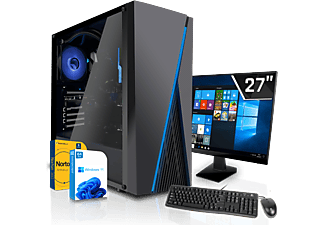 SYSTEMTREFF Gaming Komplett AMD Ryzen 5 5500, Komplett PC mit 5500 Prozessor, 16 GB RAM, 512 GB mSSD, 0 GB SSD, Nvidia GeForce RTX 3060 8GB GDDR6, 8 GB
