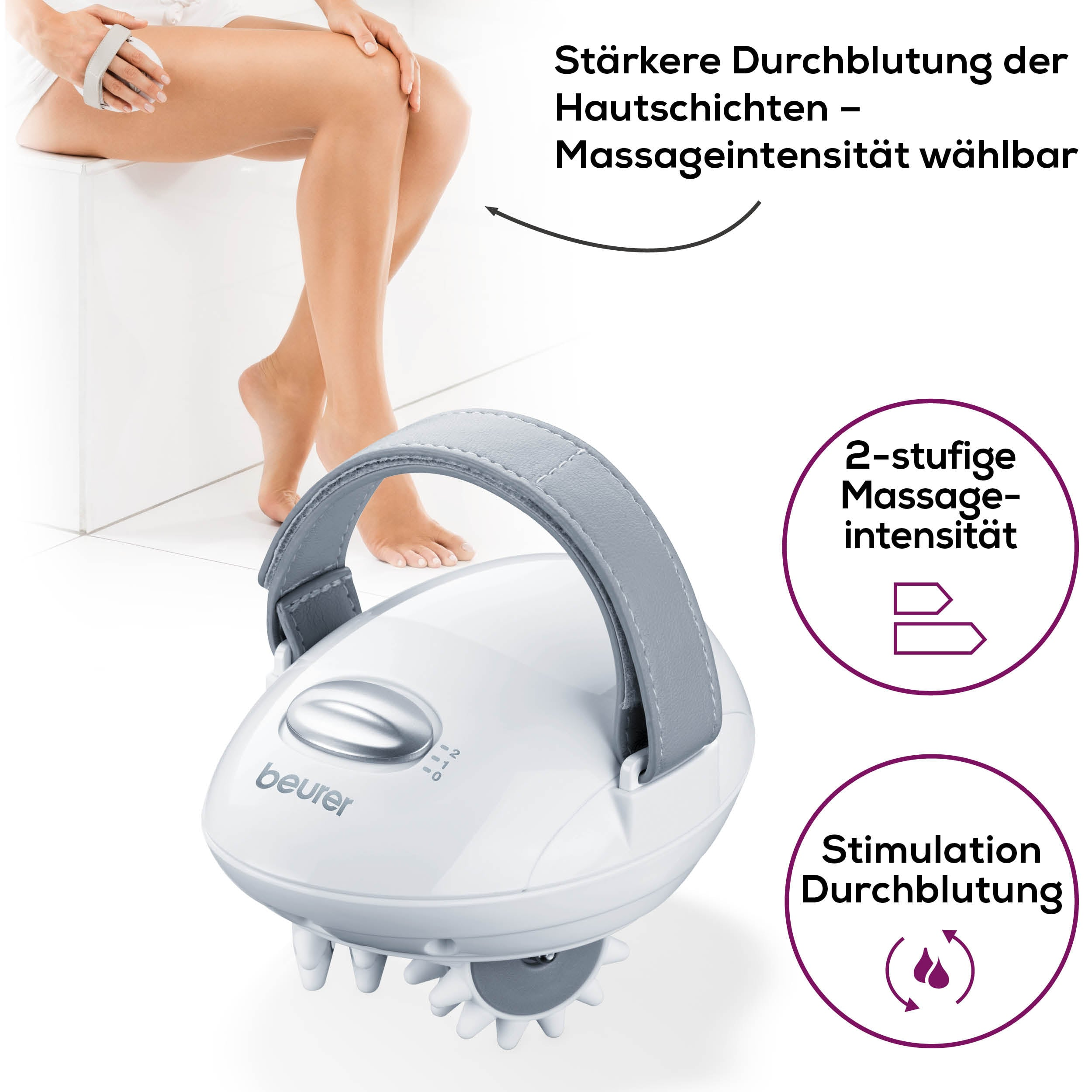 BEURER CM Weiß 50 Massage Cellulite