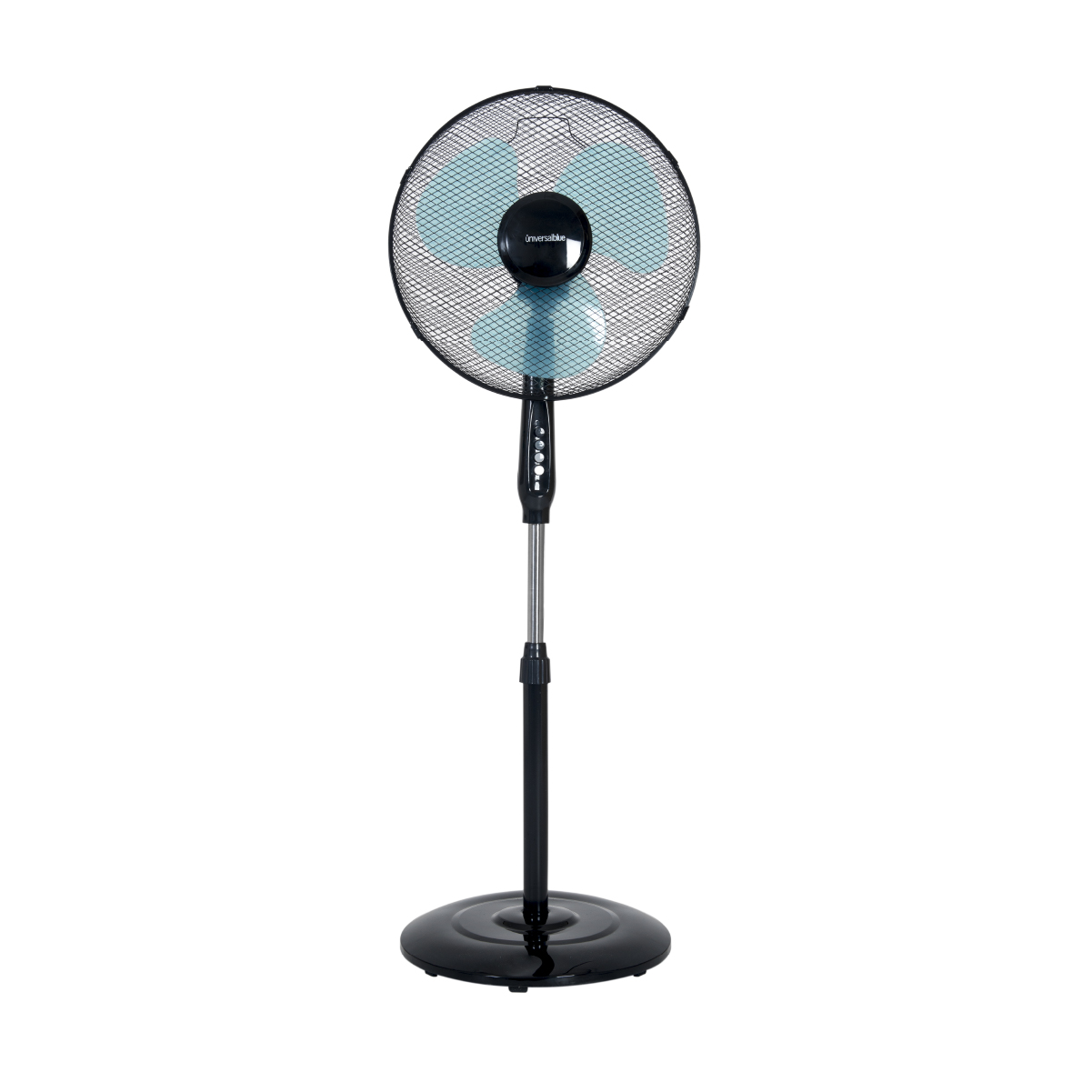 Ventilador De Pie negro 3 velocidades altura ajustable potencia 45 w 125 cm 3045b 40w 3045buniversalblue