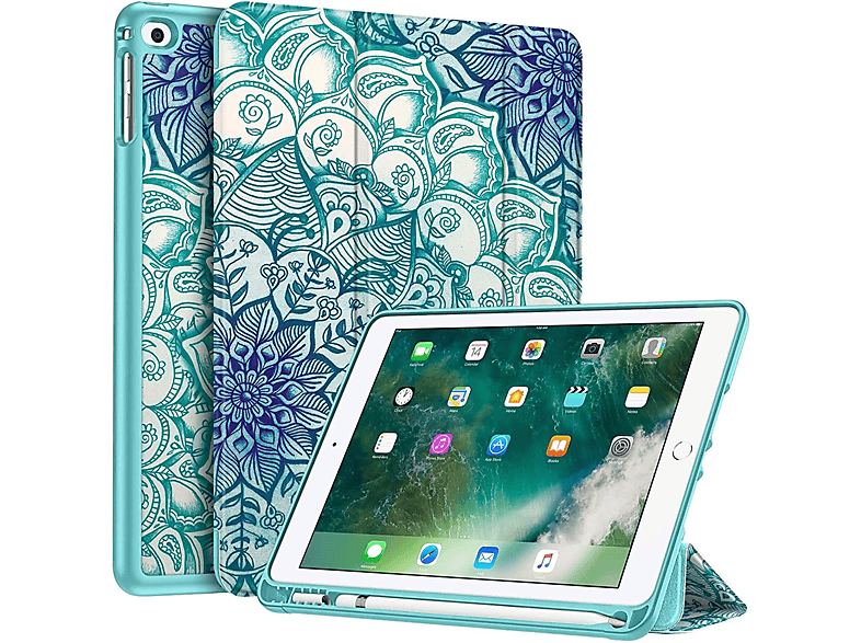 Polyurethan, Apple für Hülle Tablethülle smaragdblau Thermoplastisches Bookcover FINTIE