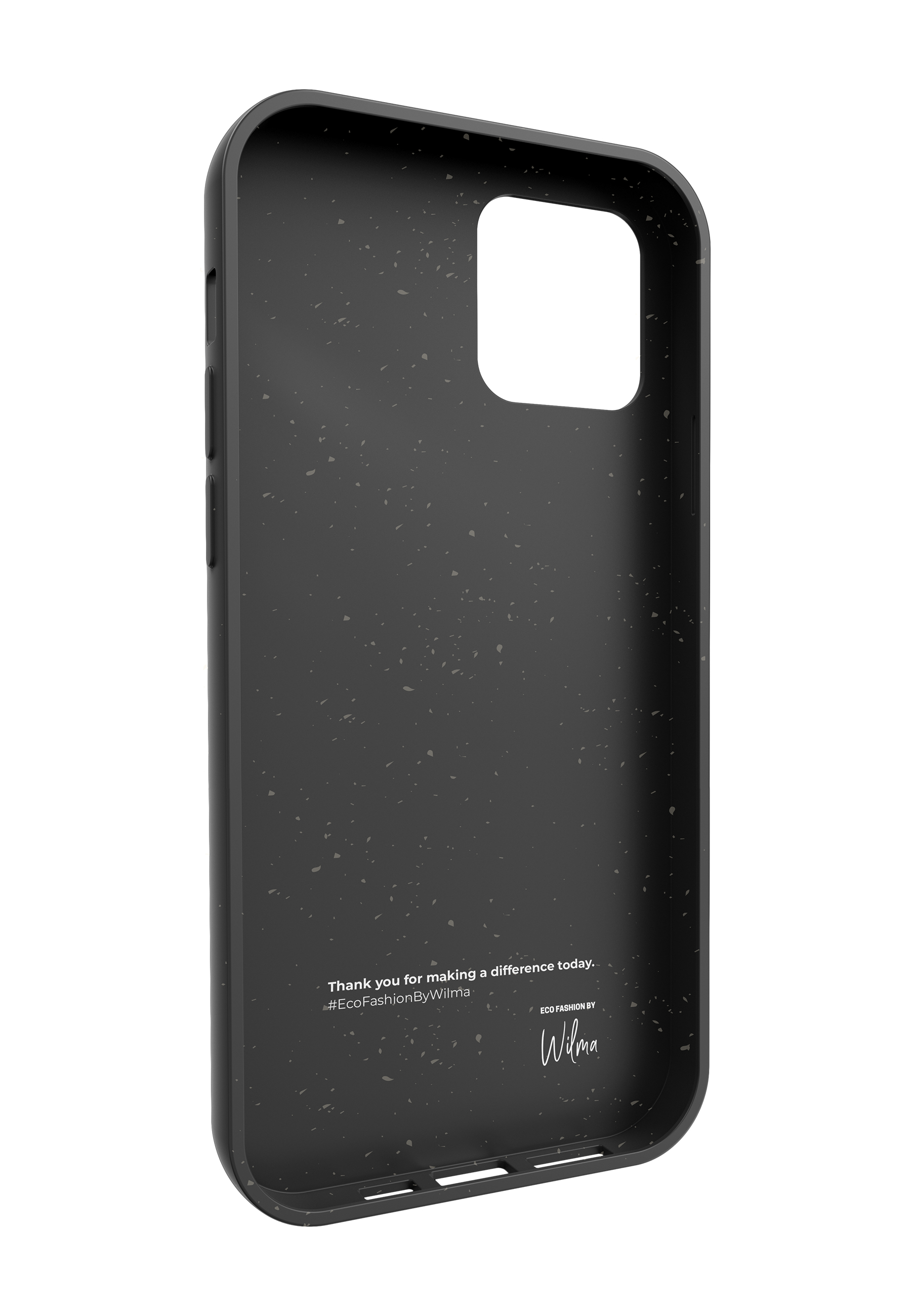 ECO FASHION BY WILMA P12PM, 12 Pro black Apple, Max, Backcover, iPhone