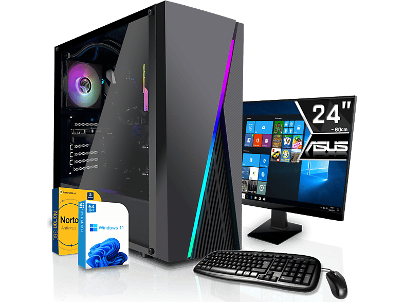 Systemtreff Gaming Komplett Amd Ryzen Pro G Komplett Pc Mit Pro