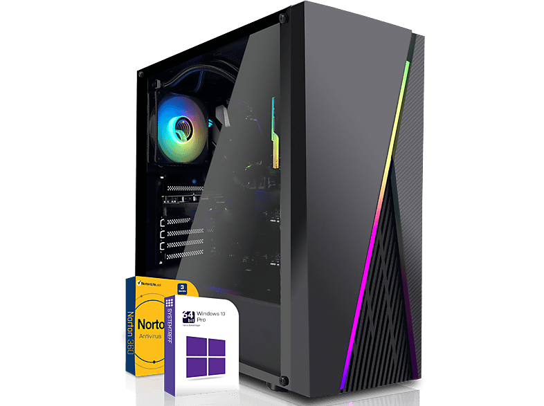 SYSTEMTREFF Gaming, Gaming PC mit AMD Athlon™ Prozessor, 8 GB RAM, 120