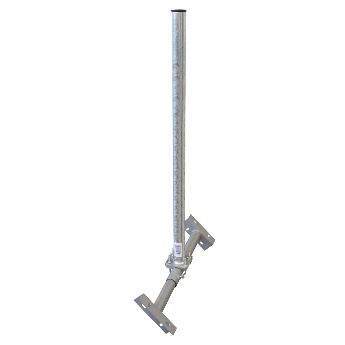PREMIUMX BASIC 100cm Mast feuerverzinkt Dachsparrenhalterung, Dachsparrenhalter SAT X100-60 60mm Silber