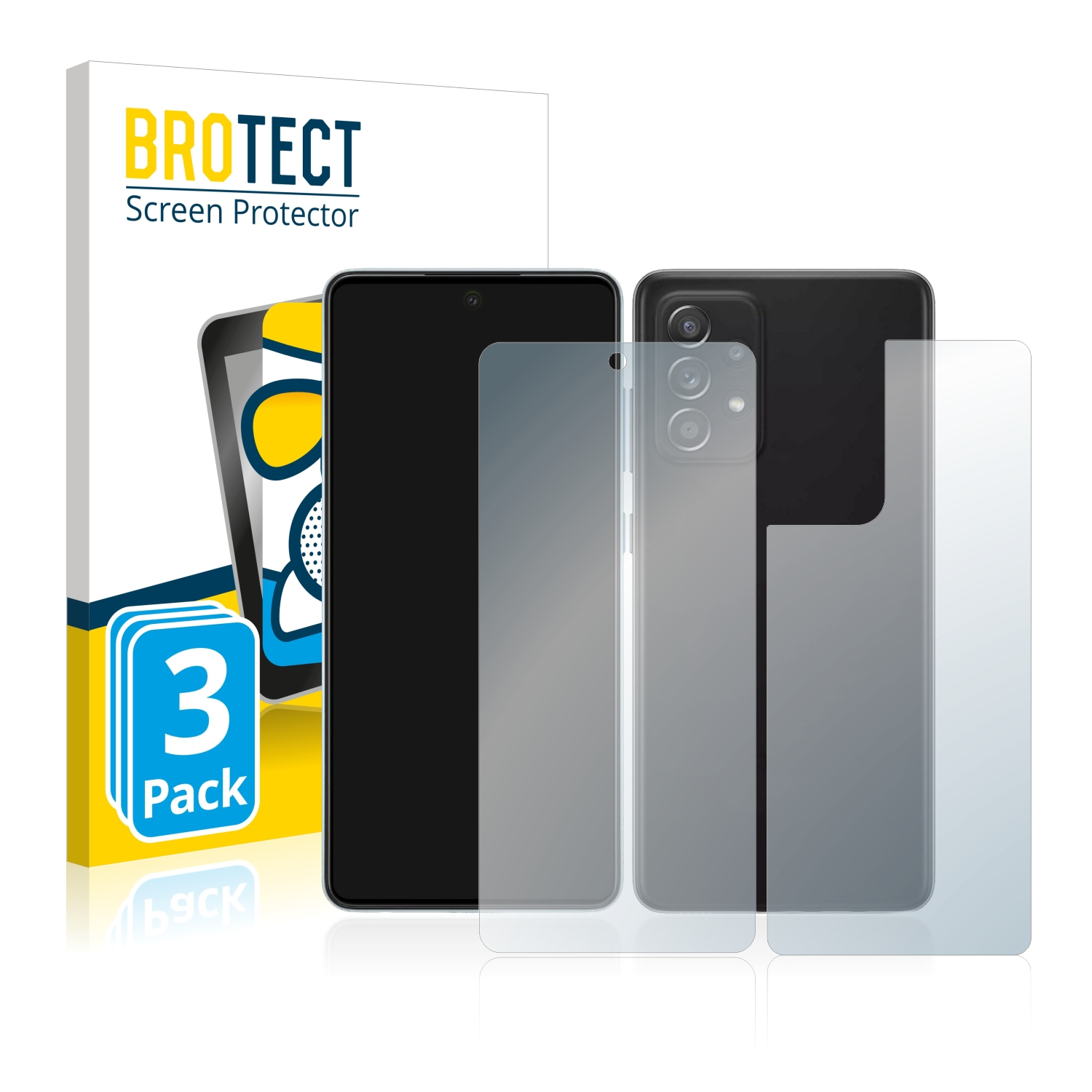 BROTECT 3x Airglass matte A52 Schutzfolie(für Samsung 5G) Galaxy