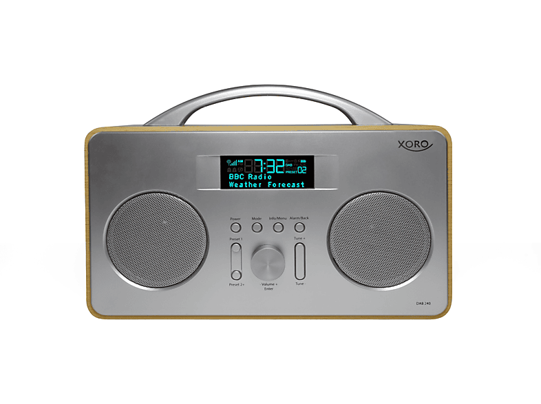 Silber DAB+ XORO Radio, 240 DAB+, DAB