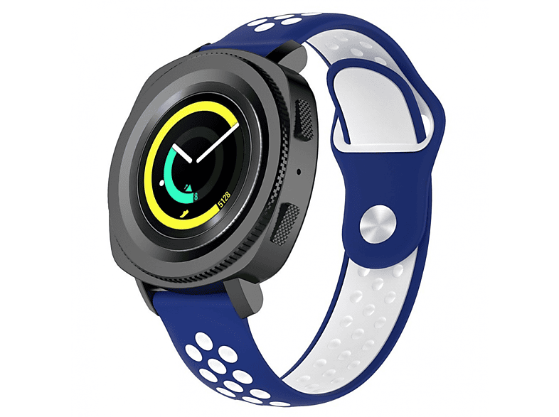 CASEONLINE EBN, Smartband, Samsung, Galaxy Gear Sport, Blau/Weiss