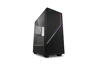 Boîtier PC Sharkoon V1000 RGB - Format Micro-ATX - 3 Ventilateurs RGB Inclus - Panneau Latéral En Verre