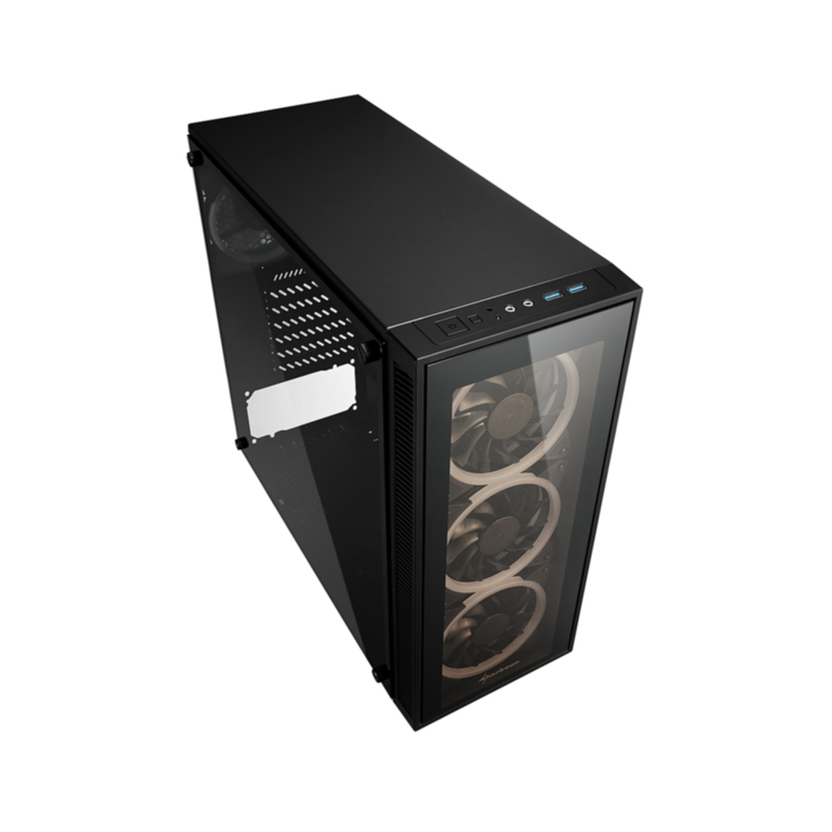 Carcasa de ordenador] - Caja Sharkoon Tg4 Rgb Atx 2Xusb3.0 Sin Fuente SHARKOON, Multicolor