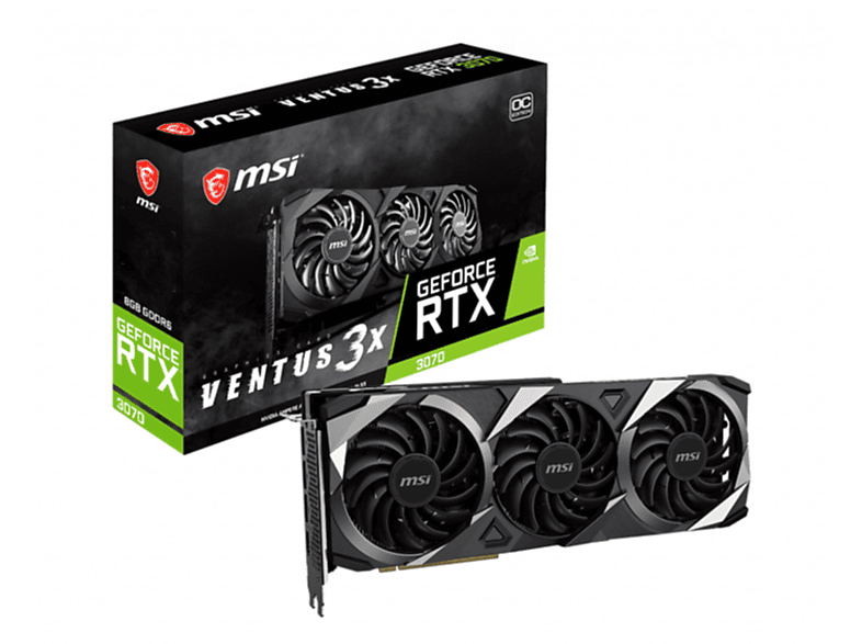 MSI RTX (NVIDIA, 8G OC 3X LHR 3070 VENTUS Grafikkarte)