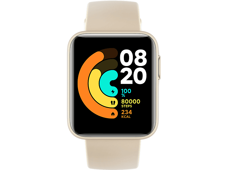 XIAOMI Mi Watch Lite Smartwatch Silikon, 120 mm + 90 mm, weiss