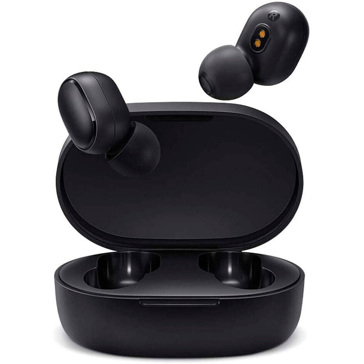 Auriculares True Wireless - XIAOMI EARBUDS MI BASIC 2 NEGRO AURICULARES INALÁMBRICOS BLUETOOTH DISEÑO TIPO BOTÓN CON ESTUCHE DE XIAOMI, Intraurales, Bluetooth, NEGRO