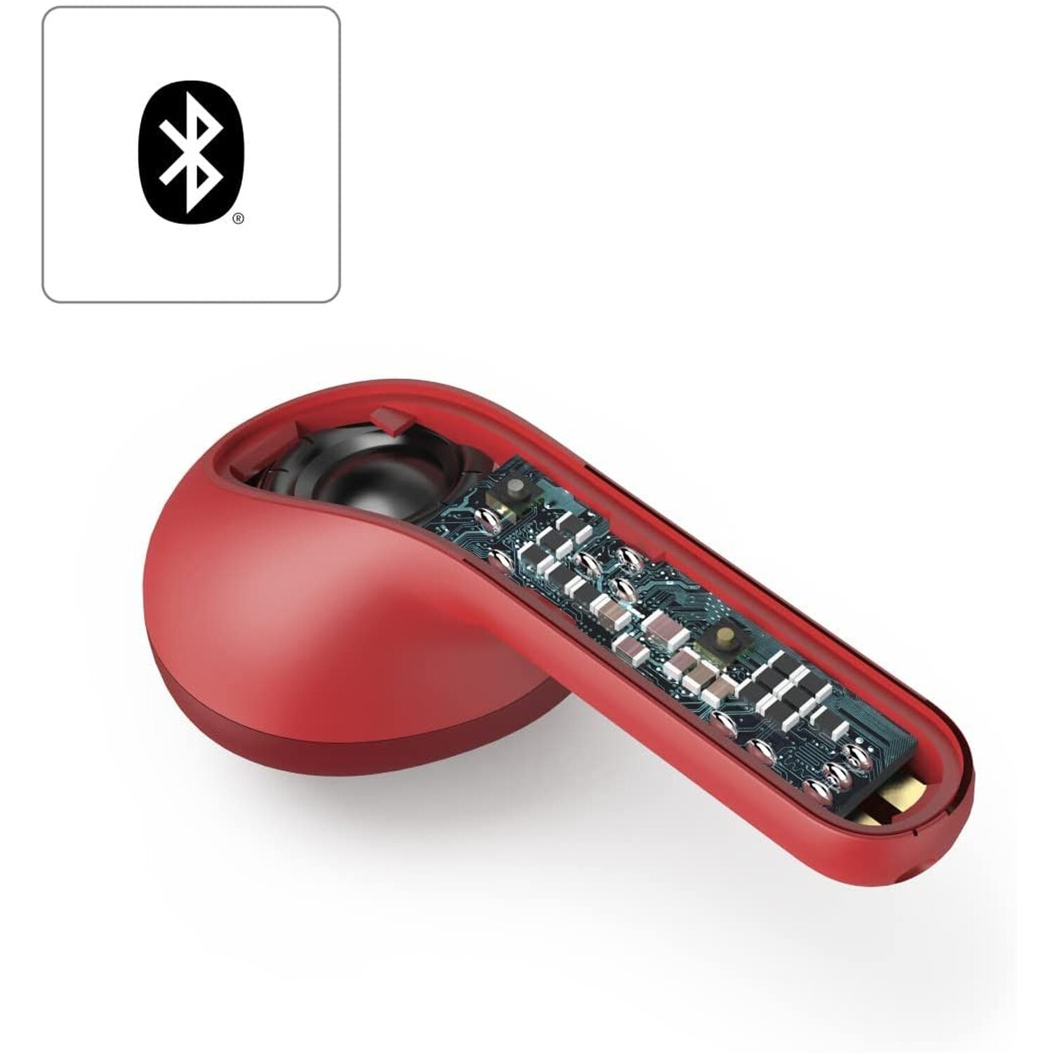Kopfhörer Light, Bluetooth HAMA In-ear Freedom Rot