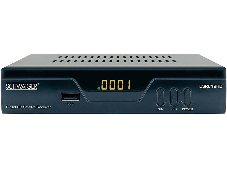 SCHWAIGER -DSR812HD- FULL HD Satellitenreceiver (DVB-S2, Schwarz)