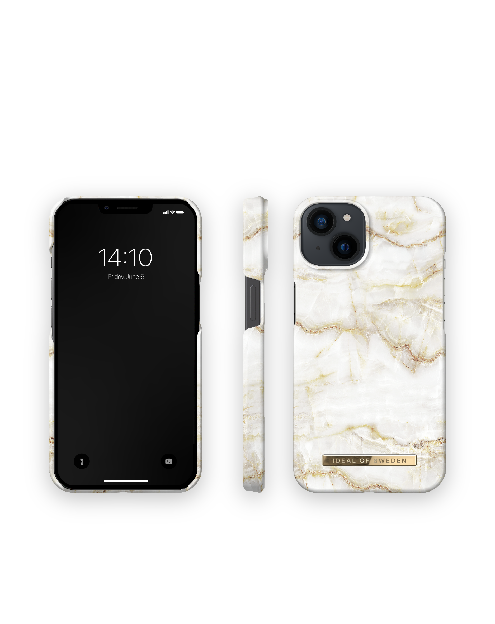 Pearl Marble 13, IDEAL Apple, Backcover, iPhone IDFCSS20-I2161-194, OF SWEDEN Golden