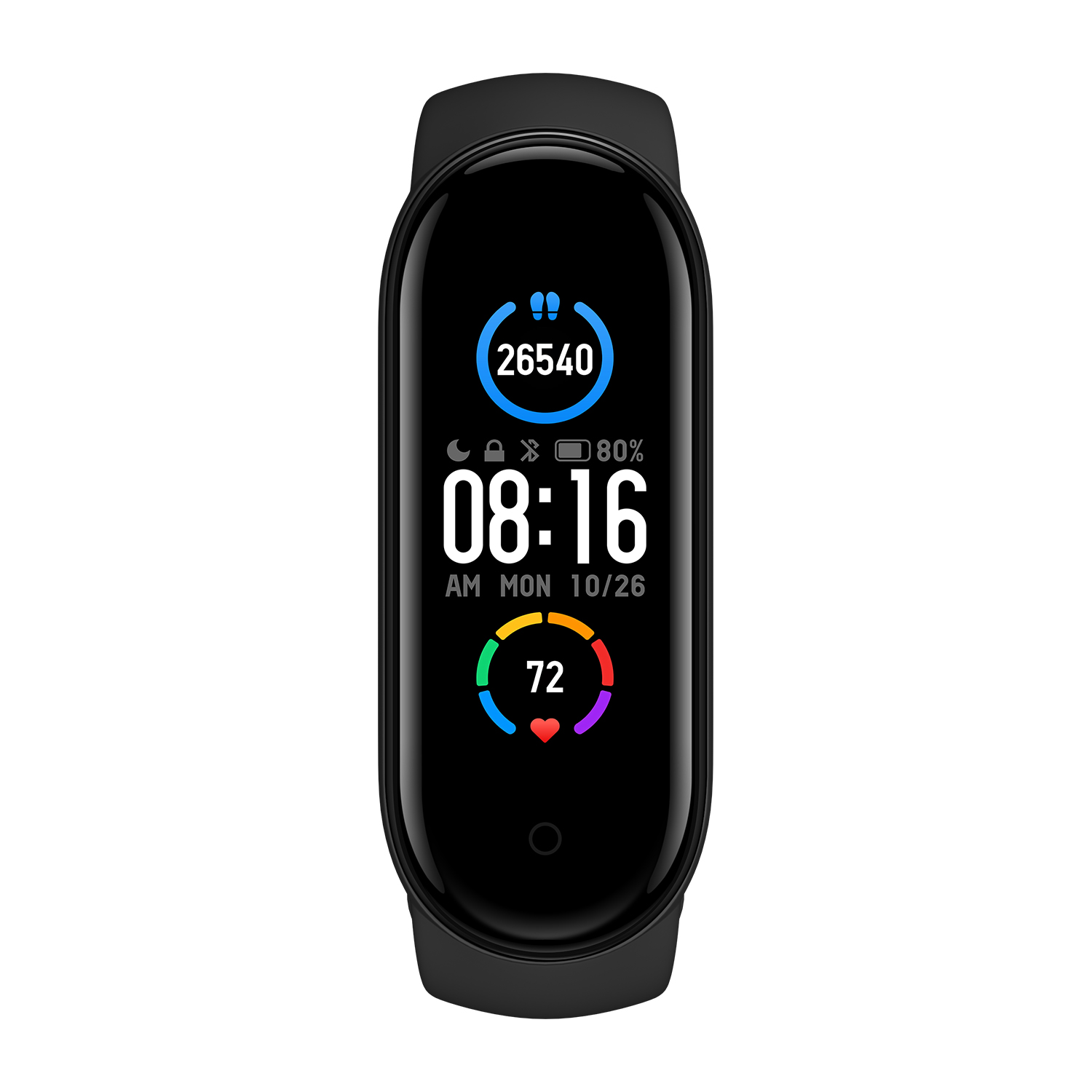 Pulsera de actividad - Mi Band 5 XIAOMI, -, Poliuretano termoplástico (TPU), Negro