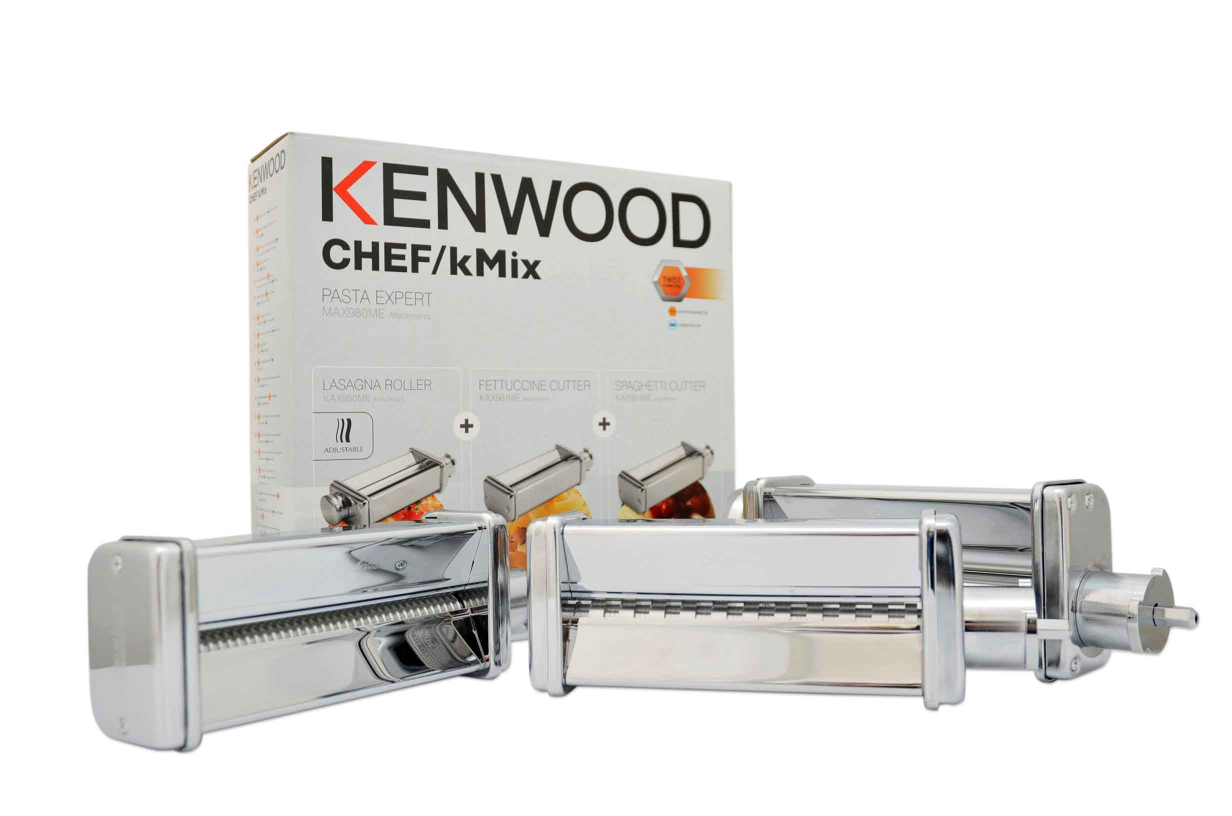 KENWOOD MAX980ME (KAX980 + KAX981 Pasta KAX984) + Küchenmaschinen-Zubehör Pasta Küchenmaschinen-Zubehör