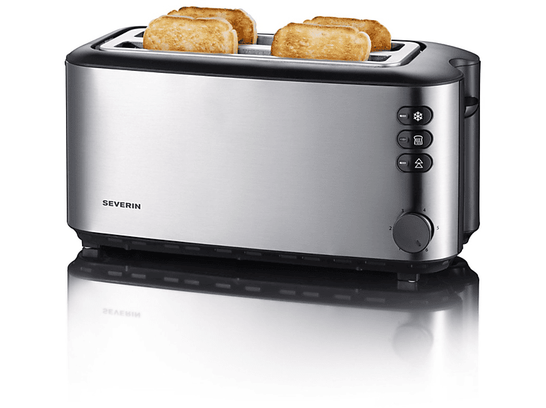 SEVERIN AT Watt, Toaster 2509 2,0) (1400 Edelstahl Schlitze