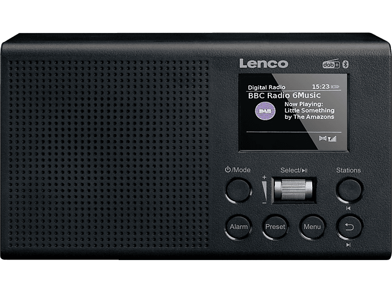 LENCO PDR-031BK Radio, DAB+,FM, FM, Bluetooth, Schwarz DAB