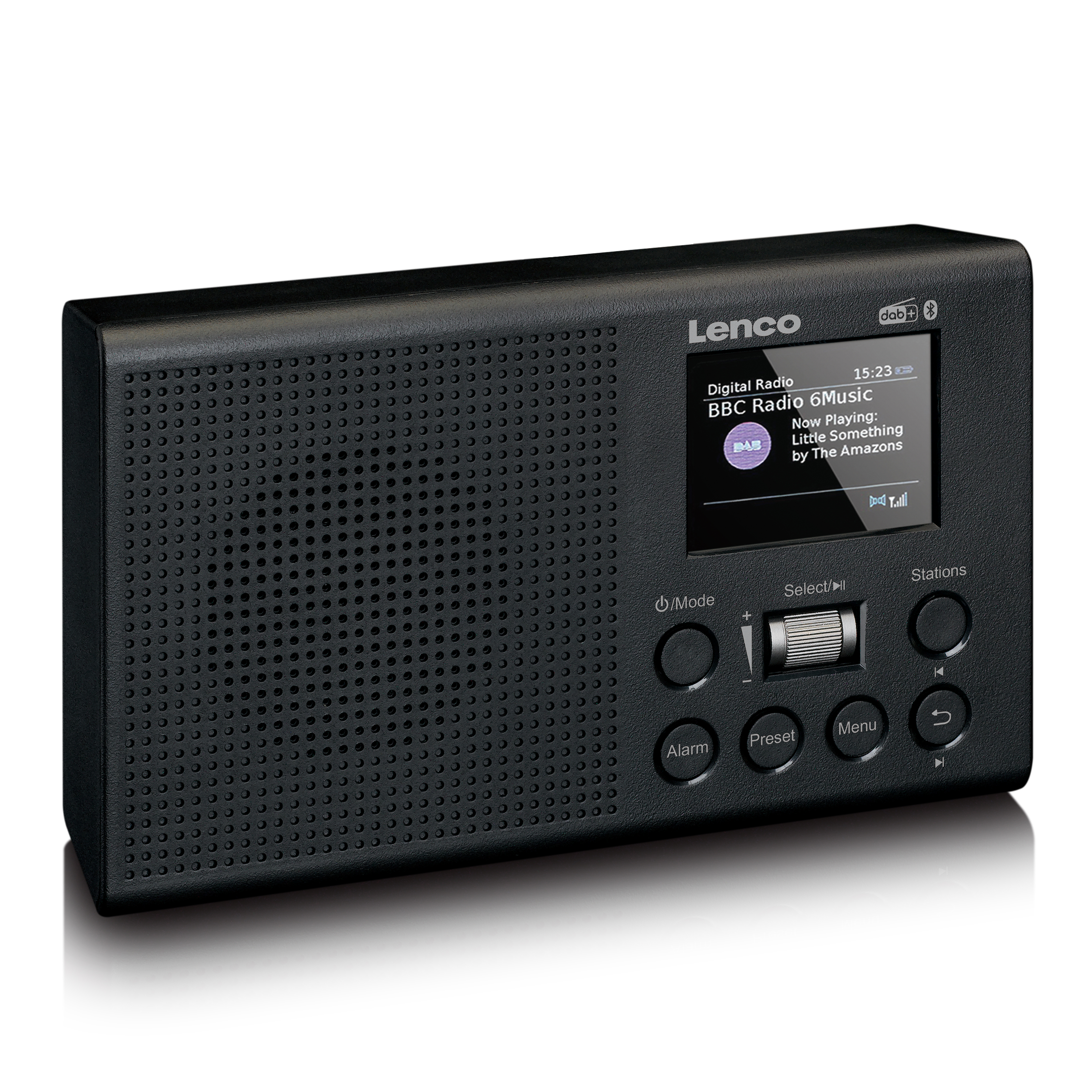 FM, DAB+, PDR-031BK DAB+,FM, Schwarz Bluetooth, LENCO Radio,