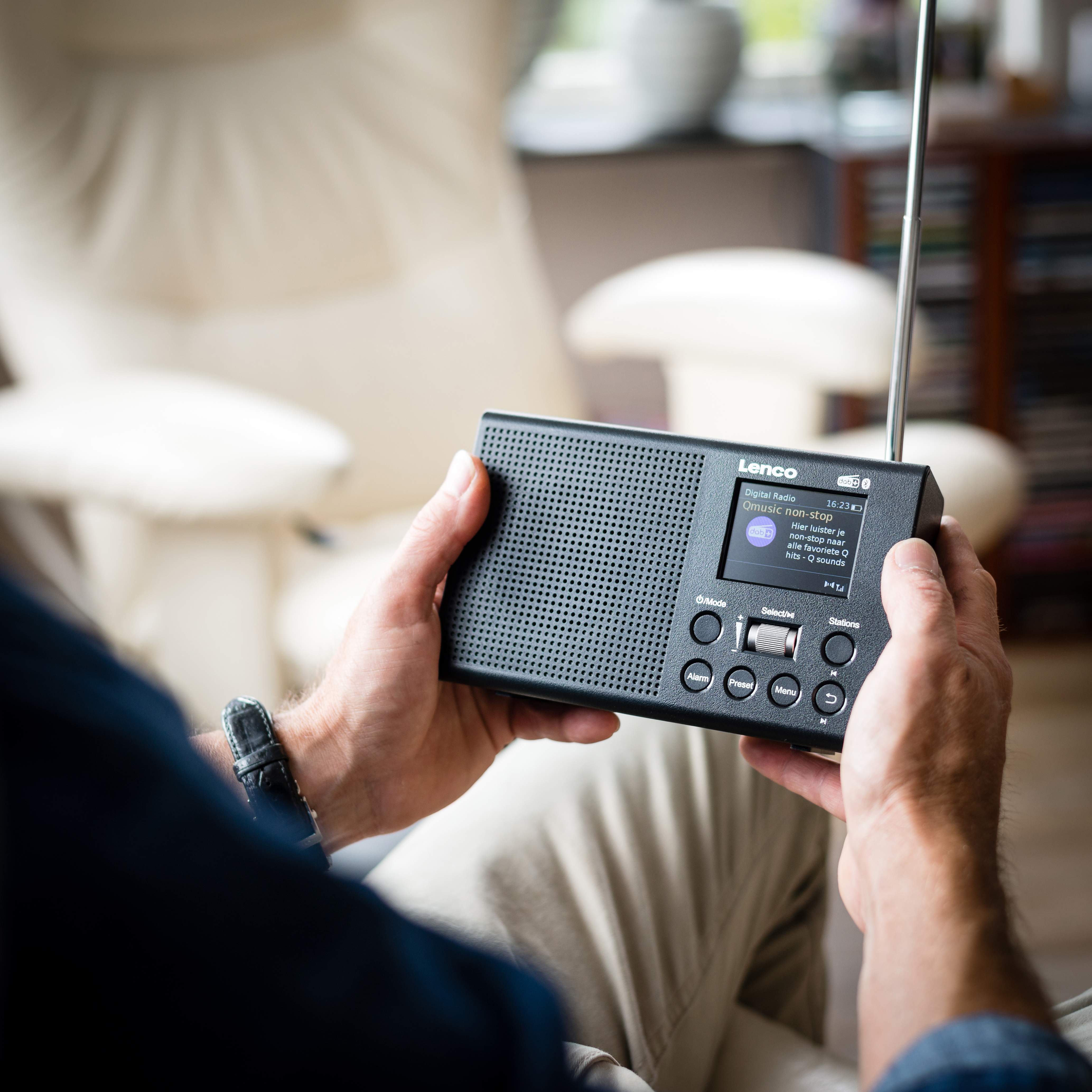 LENCO PDR-031BK Radio, Bluetooth, DAB+,FM, DAB+, Schwarz FM,