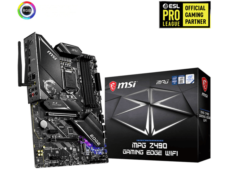 MSI MPG Z490 GAMING EDGE WIFI Mainboards schwarz | MediaMarkt